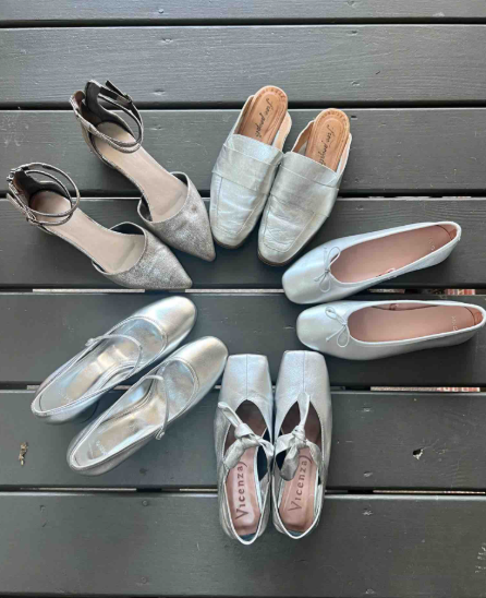 Shining Through: How to Wear the Silver Shoe Trend This Fall
