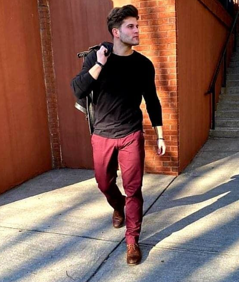 How to Style Burgundy Pants for Men