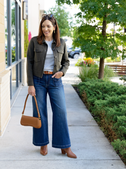 How to Style Wide Leg Jeans for Petites: Effortless Outfit Ideas